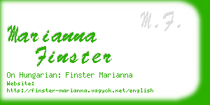 marianna finster business card